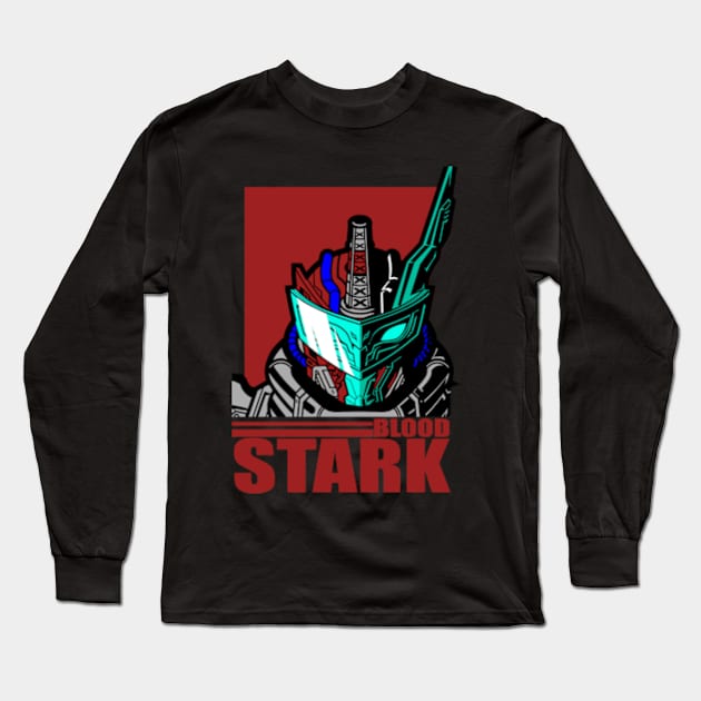 bloodstark Long Sleeve T-Shirt by VisualNoise